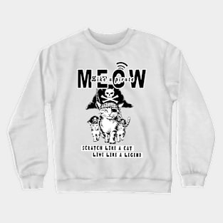 Cute Pirate Cats Walking T-Shirt 02 Crewneck Sweatshirt